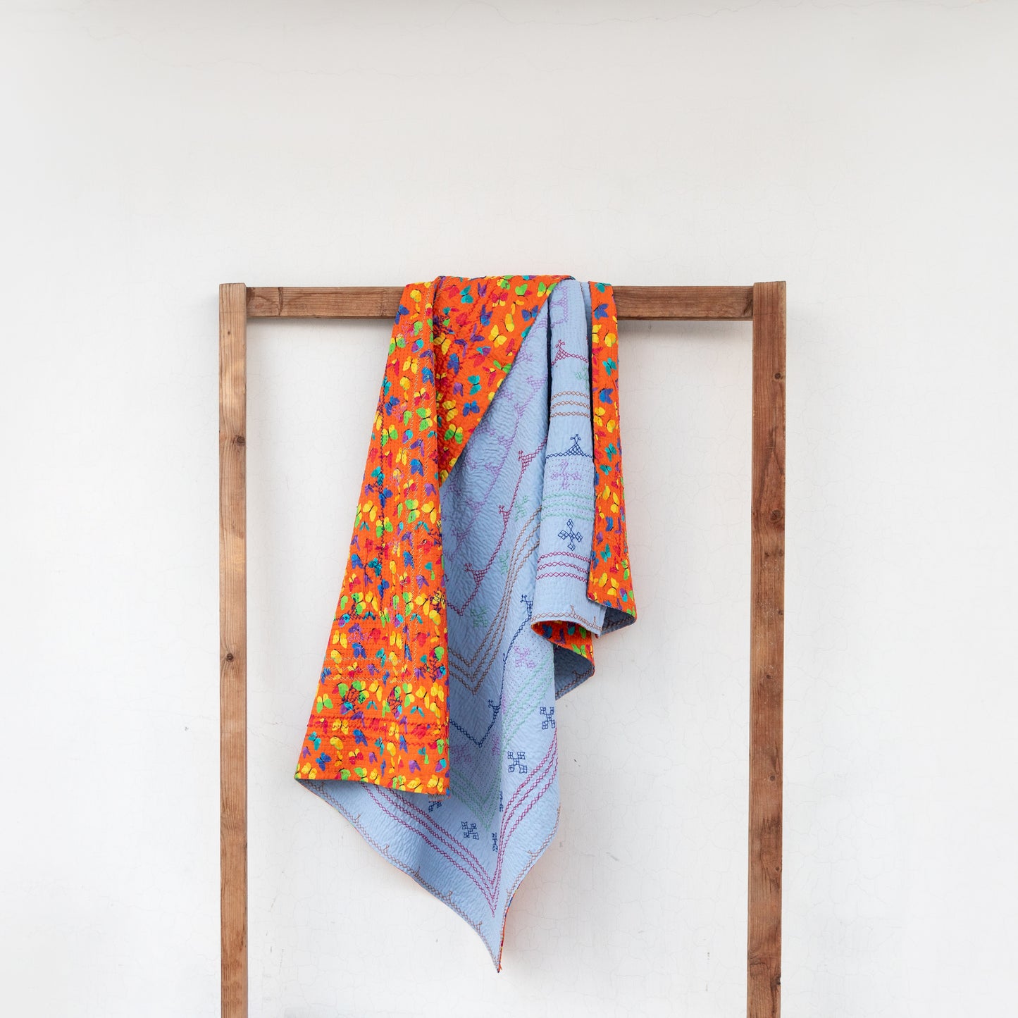 Sky Blue J Rilli – Butterfly Back Printed Bliss Throw