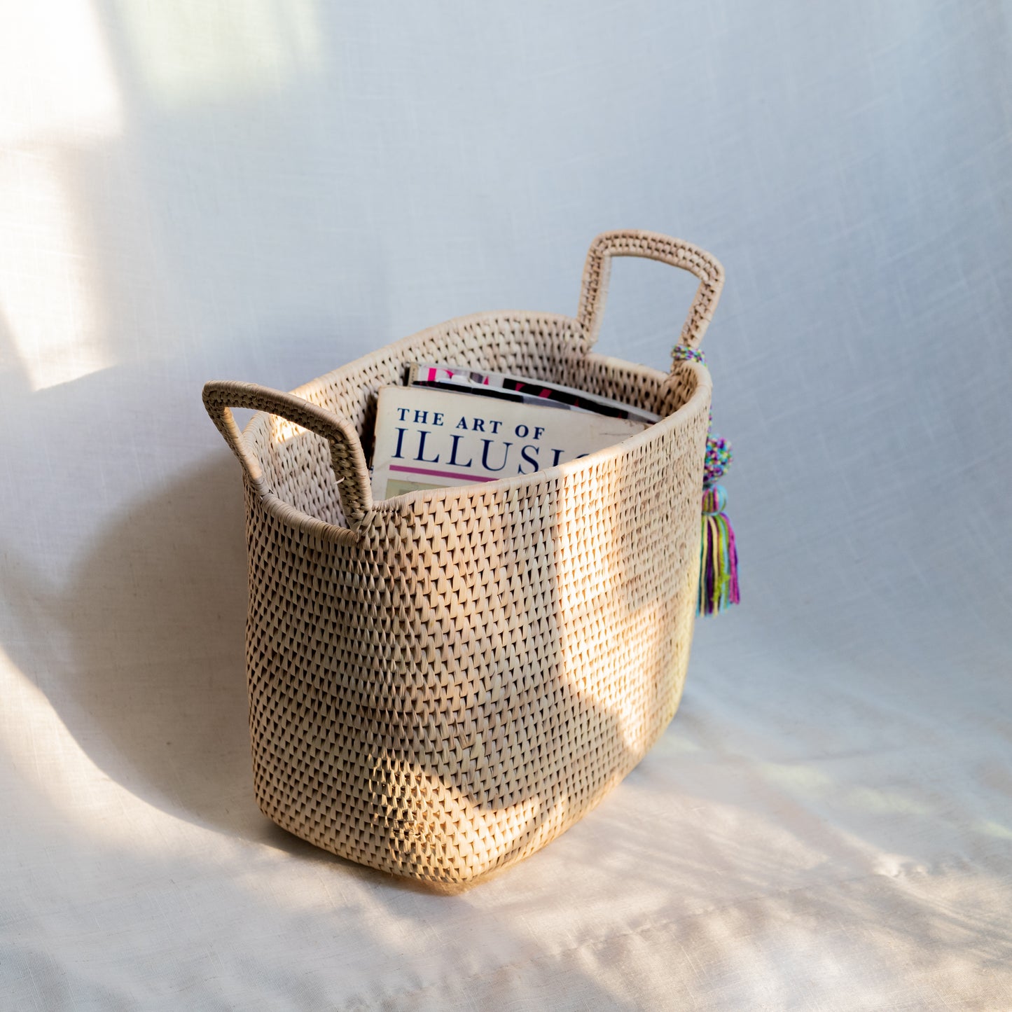 Date Leaf Magazine Basket