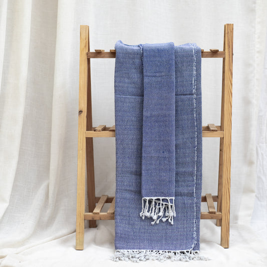 Handwoven in Blue Hand Towels