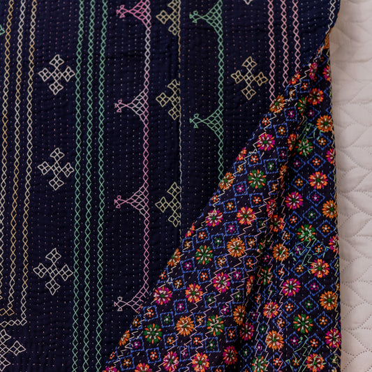 Navy J Rilli – Queen Size
