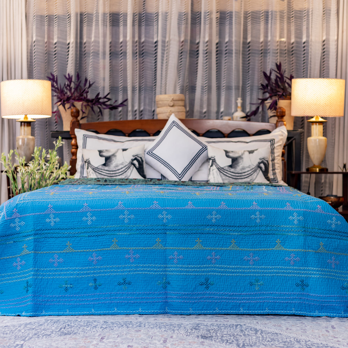 Jimenez Rilli Turquoise J Rilli King Size – Love Handmade