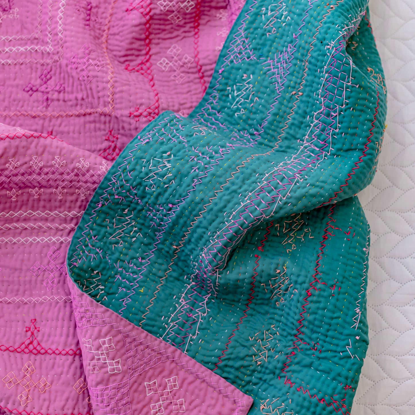 Two Tone Sage Rilli – Queen Size