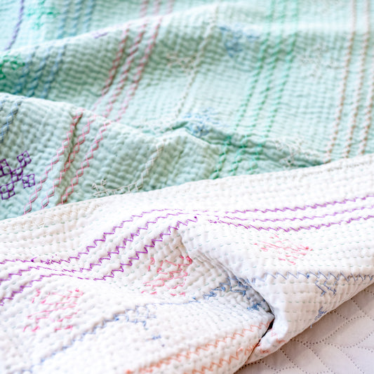 Pastel Mint & Cream – J Rilli – Twin Size