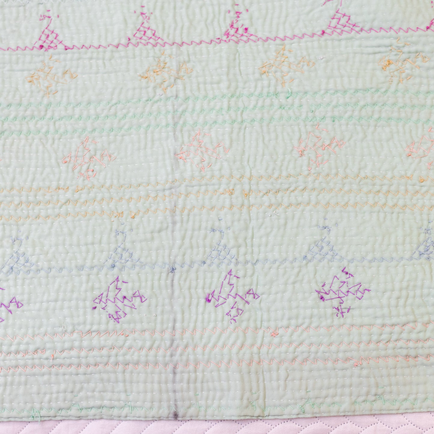 Cream & Pastel Mint J Rilli Twin