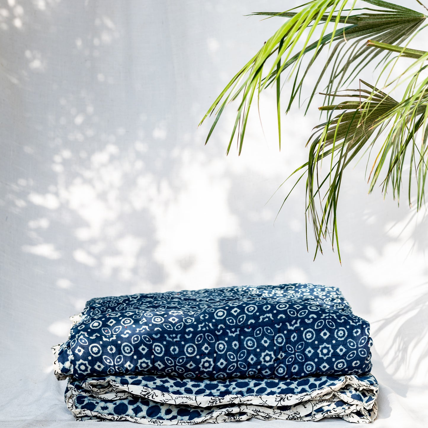 Indigo Block Print Twin Dulaai