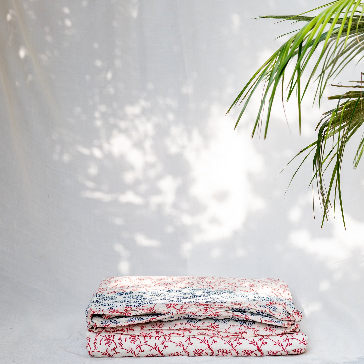 Red & Blue Block Print Dulai