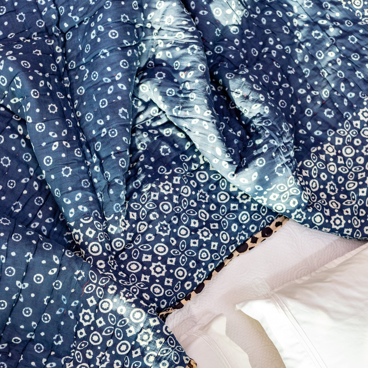 Indigo Starry Block Print Dulai