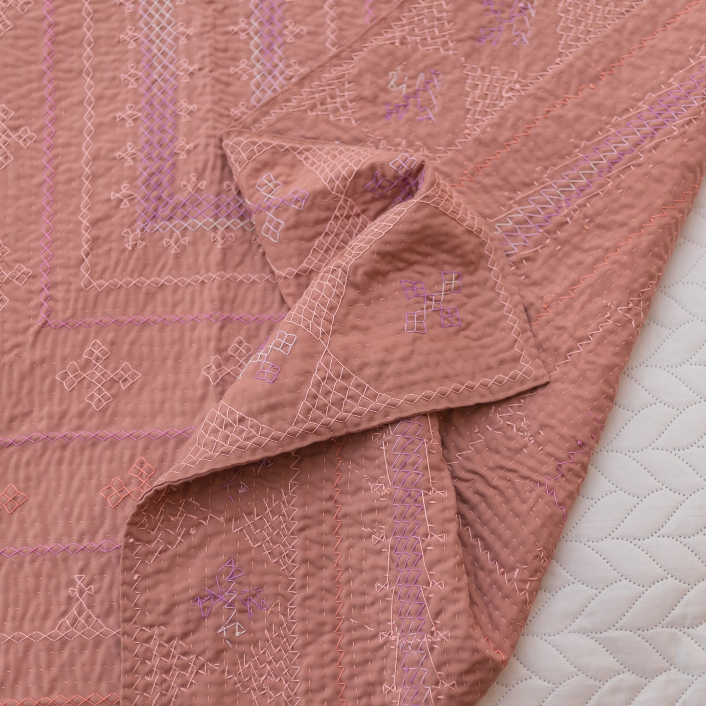 Dusty Rose Sage Rilli Throw