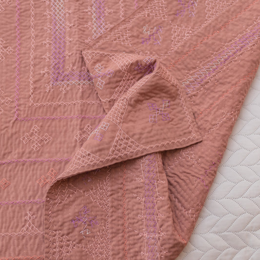 Dusty Rose Sage Rilli Throw