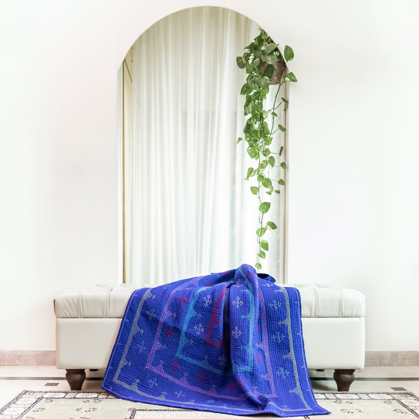 Cobalt Blue Throw Rilli