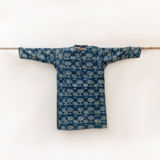 Indigo Tree of Life Kurta
