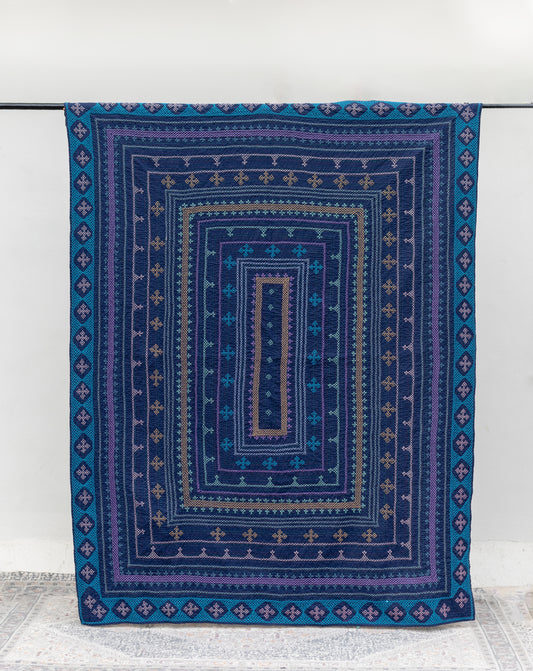 Sage Rilli Navy Blue with Blue Border