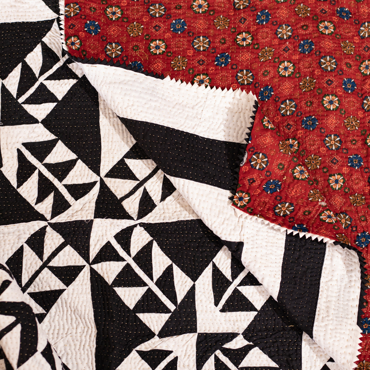 Black & White Patchwork Rilli | Twin Size Rilli
