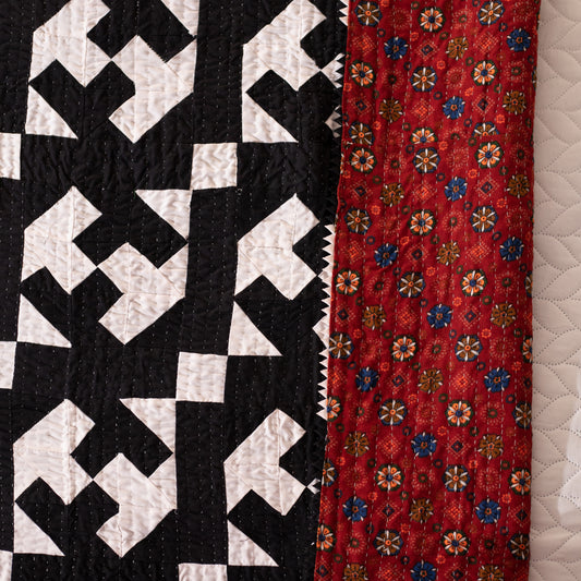 Black & White Patchwork rilli | Twin Size