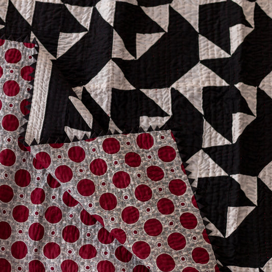 Black & White Patchwork rilli | Twin Size