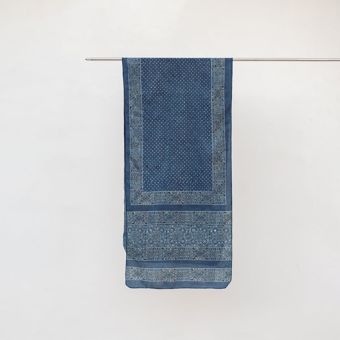 Indigo Block Printed Ajrak Stoles