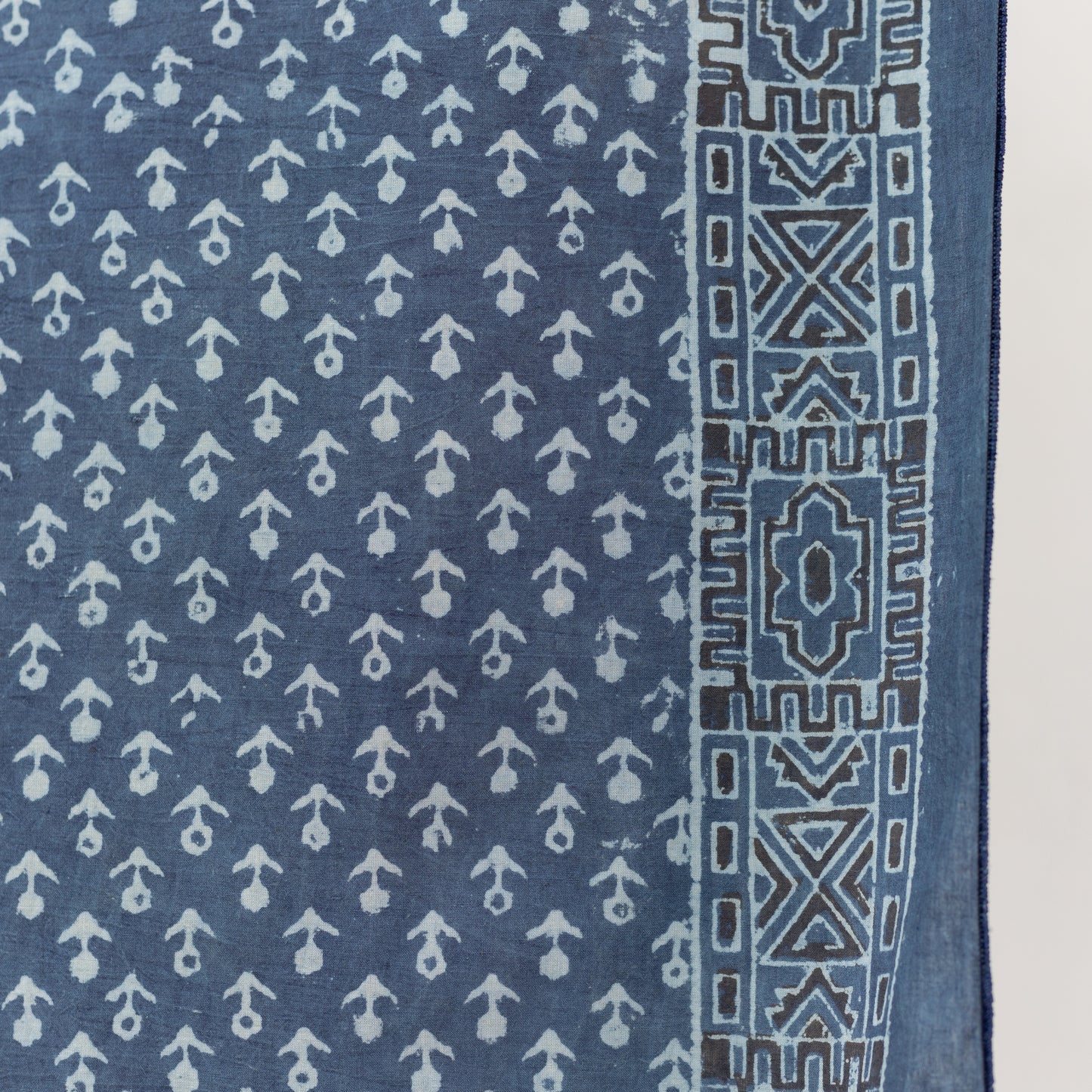 Indigo Anchor Block Print Scarves
