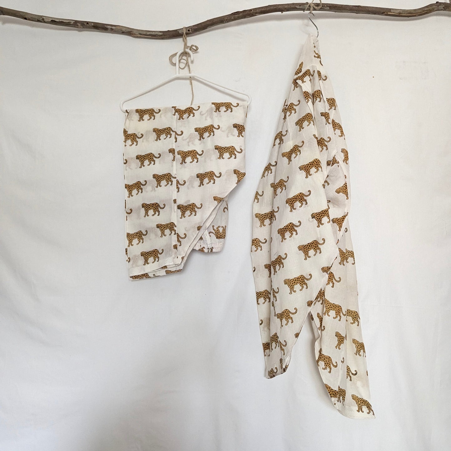 Leopard Block Print Shalwar| Artisan Made | Pure Cotton