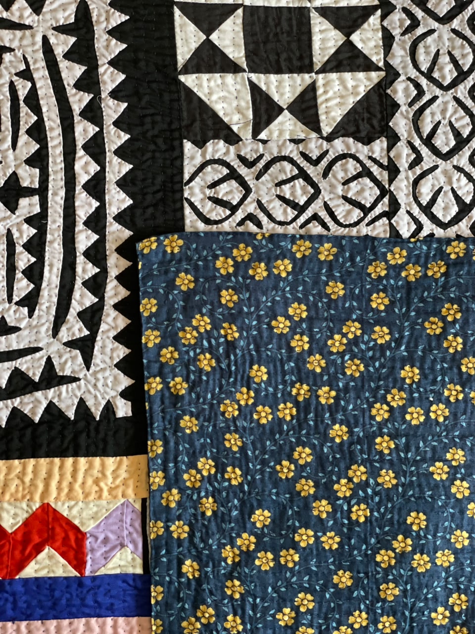 Heritage Medallion Handmade Appliqué Sindhi Ralli Quilt