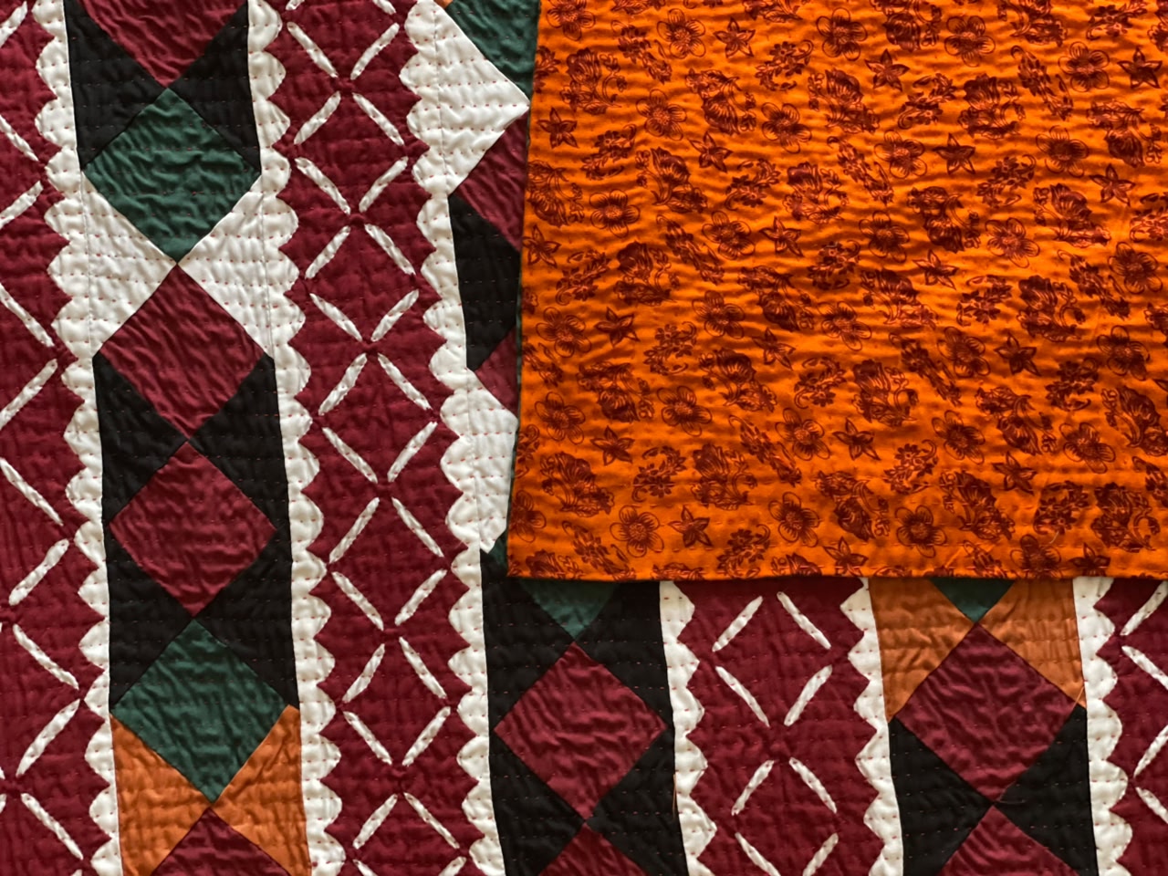 Royal Medallion Reversible Handmade Appliqué Sindhi Ralli Quilt