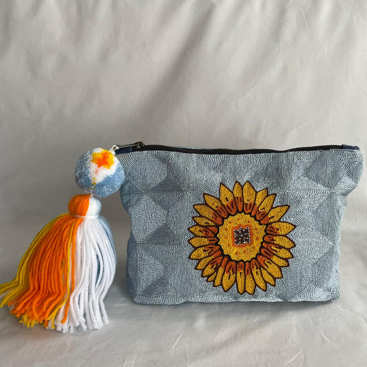 Sunshine Bloom Hand-Embroidered RC Bag | Handmade By Rural Artisan