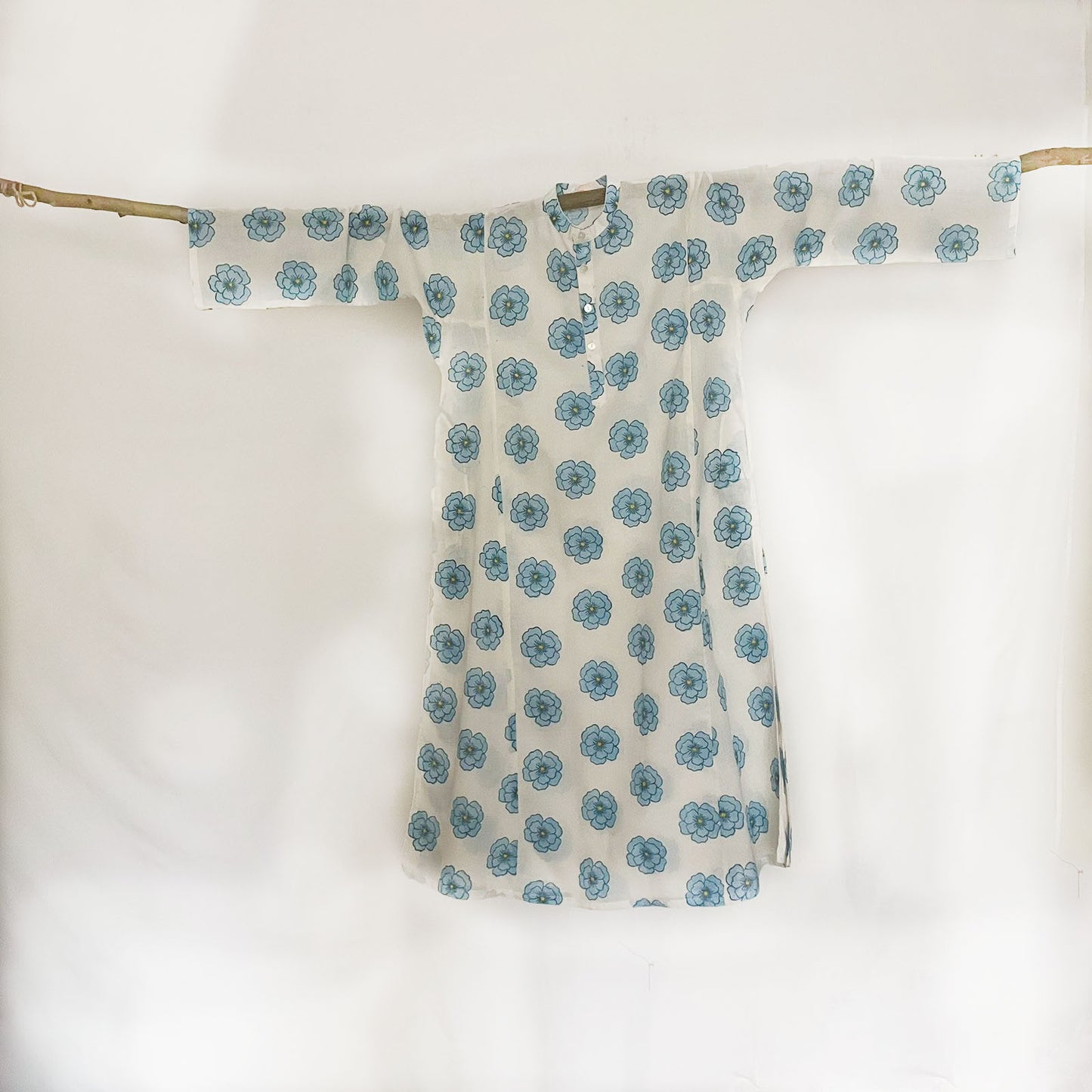 Poppy Block Print Kurta