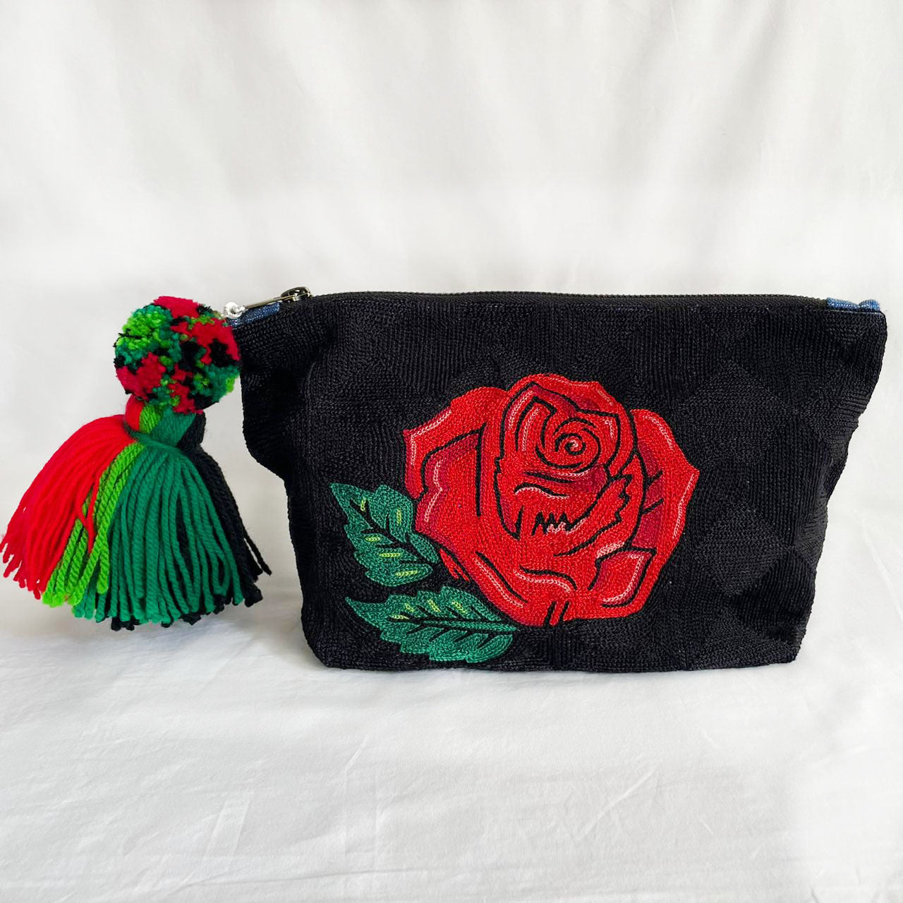 Midnight Rose Hand-Embroidered RC Bag | Handmade By Rural Artisan