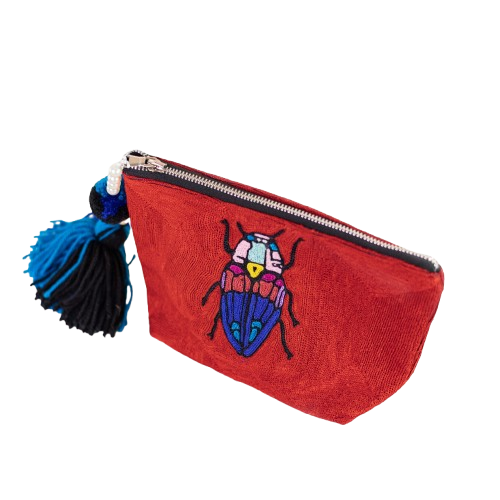Red Beetle Zip Bag